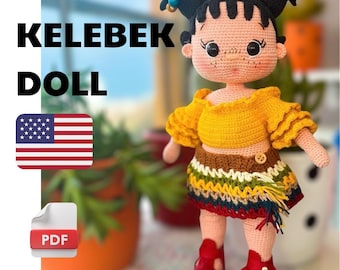 Crochet Doll Pattern, Amigurumi Doll Pattern, English Pdf