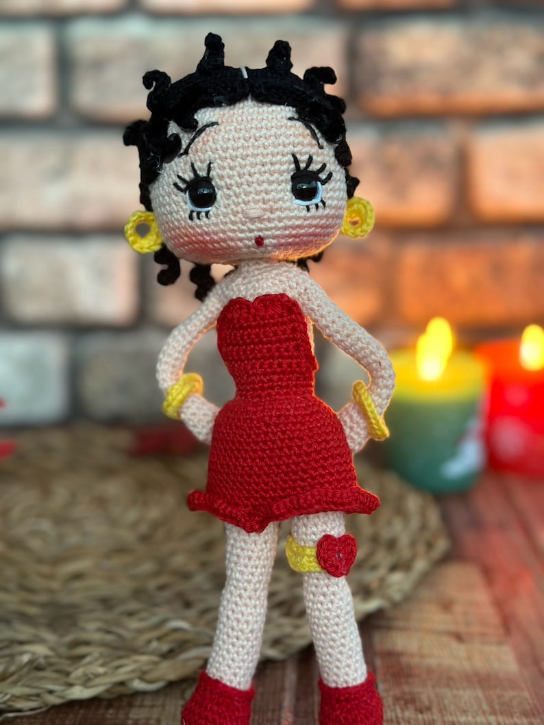 Crochet Pattern Betty Boop The Doll, Amigurumi Doll Pattern, Crochet Doll Pattern, English Pdf image 4