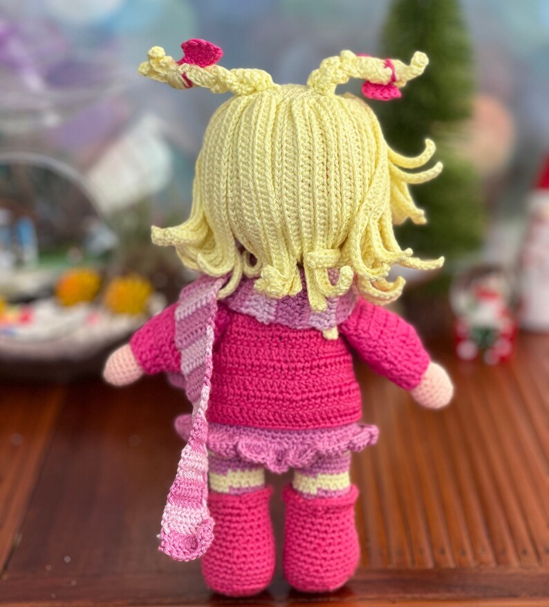 Crochet Pattern Cindy Lou the Doll, Amigurumi Doll Pattern, Crochet ...
