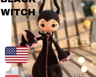 Crochet Blake Witch Doll Pattern, Amigurumi Witch Doll Pattern, Character Doll Pattern, English Pdf