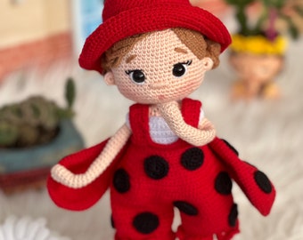 Crochet Pattern Maya Ladybug The Doll, Amigurumi Doll Pattern, Crochet Doll Pattern, English Pdf