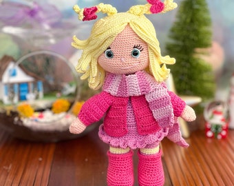 Crochet Pattern Cindy Lou The Doll, Amigurumi Doll Pattern, Crochet Doll Pattern, English Pdf