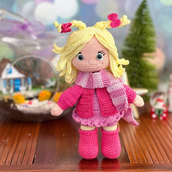 Crochet Pattern Cindy Lou The Doll, Amigurumi Doll Pattern, Crochet Doll Pattern, English Pdf