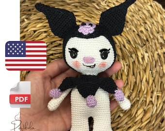 Patrón de crochet para gatitos, patrón de amigurumi para gatitos, PDF en inglés