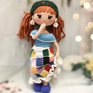 Crochet Pattern Çiçek The Doll, Amigurumi Doll Pattern, Crochet Doll Pattern, English Pdf image 2