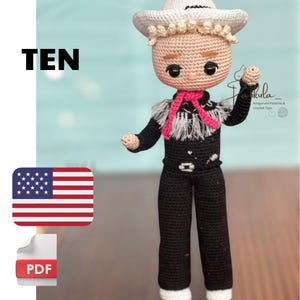 Crochet Boy Doll Pattern, Amigurumi Character Doll Pattern, English Pdf