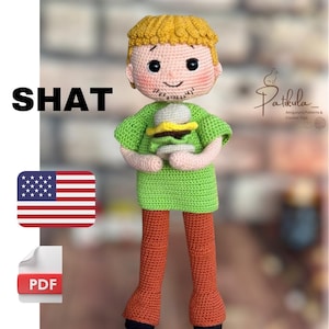 Amigurumi Pattern Shat The Boy Doll, Crochet Boy Doll Pattern, English Pdf