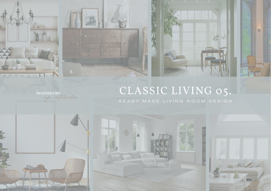 Classic Living Ready Made Living Room Design - Etsy