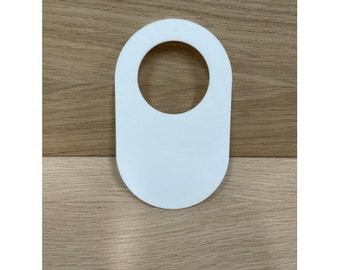 Acrylic Door Hanger Blank Sign - Style 2