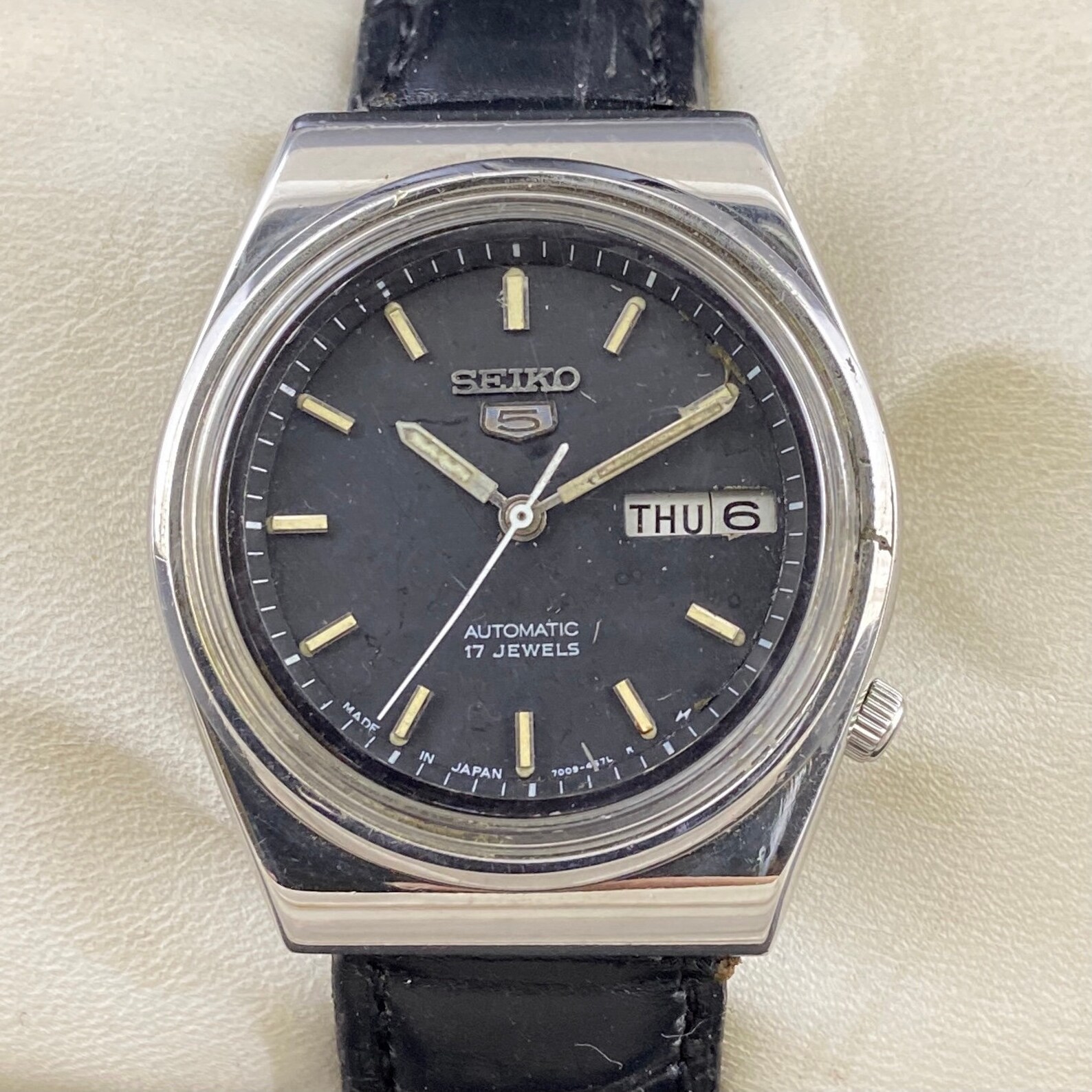 Vintage Seiko 5 Automatic 17 Jewels DAY-DATE Cal. 6309A | Etsy