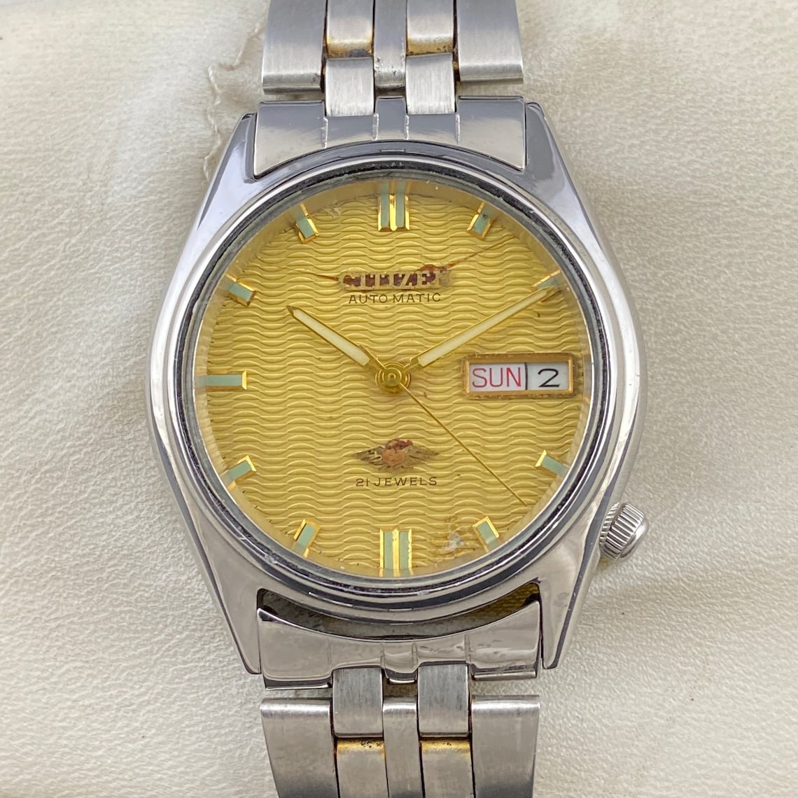 Vintage Citizen Automatic 21 Jewels DAYDATE Cal. 8200A Etsy