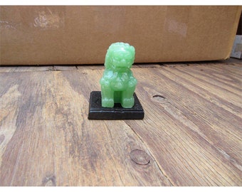 Chinese Lion Glass Figurine