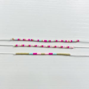 Set of 3 Customizable Slipknot Bracelets