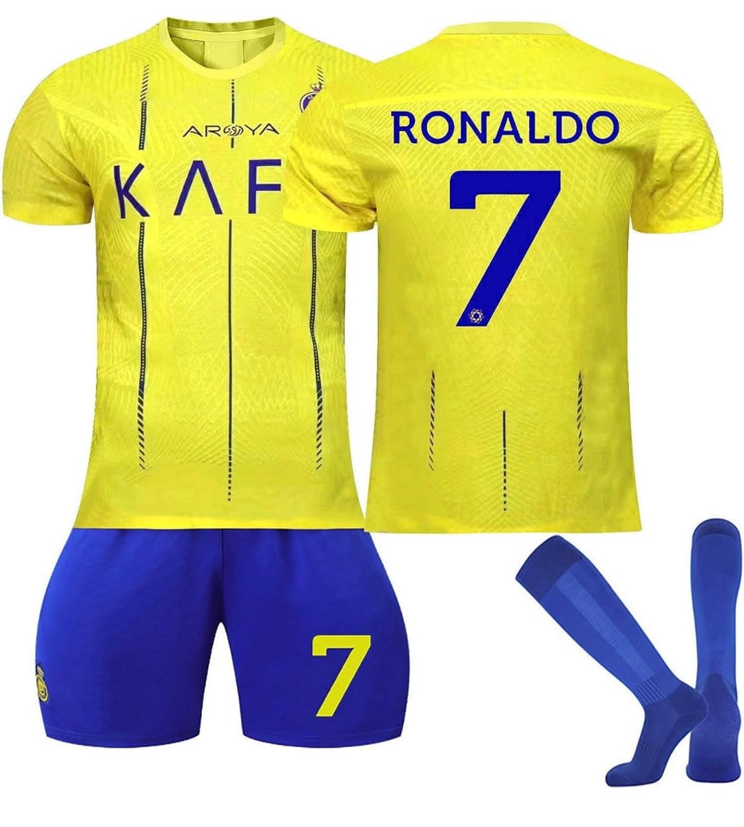 Al Nassr Ronaldo Football Kits Jersey Suits Etsy