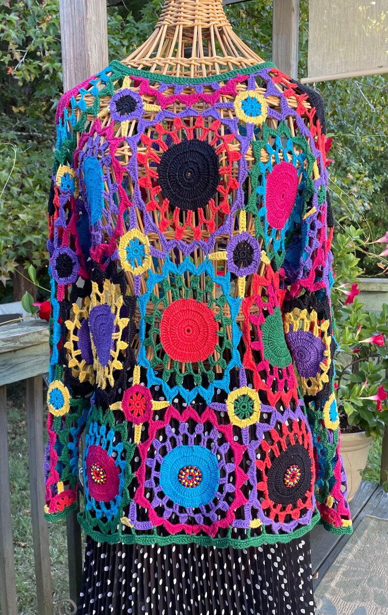 Floral Open Weave Sweater main image 0