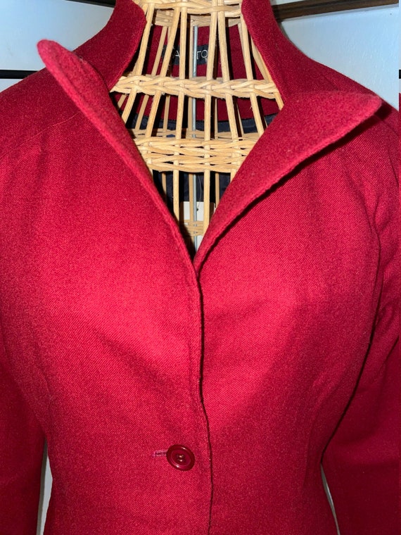 Vintage Halston, Red Blazer, Wool Blazer, Designe… - image 8