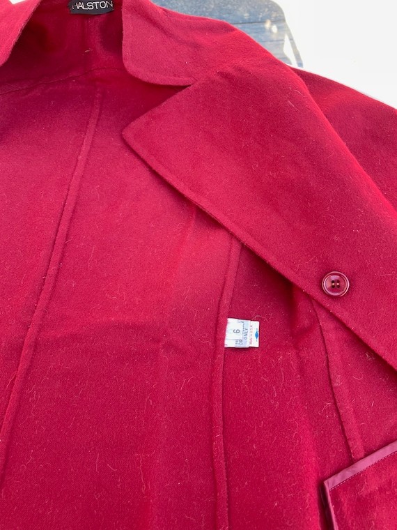 Vintage Halston, Red Blazer, Wool Blazer, Designe… - image 4