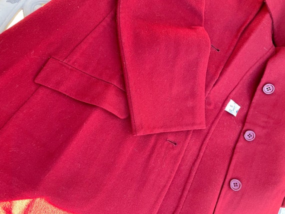 Vintage Halston, Red Blazer, Wool Blazer, Designe… - image 6