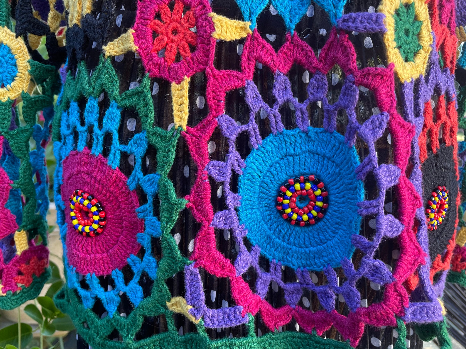Floral Open Weave Sweater main image 0