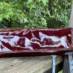 Vintage Clutch, Designer Leather, Charles David Purse