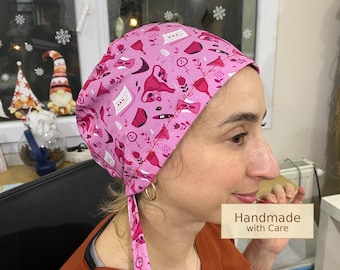 Personalized OBGYN Scrub Cap with Name Embroidery, Obstetrics Gynecology Cap, Labor Delivery Surgical Hat, Cotton Medical Hat