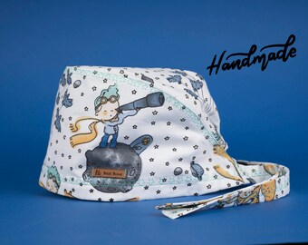 The Little Prince Scrub Cap: Handmade Cotton Surgical Cap