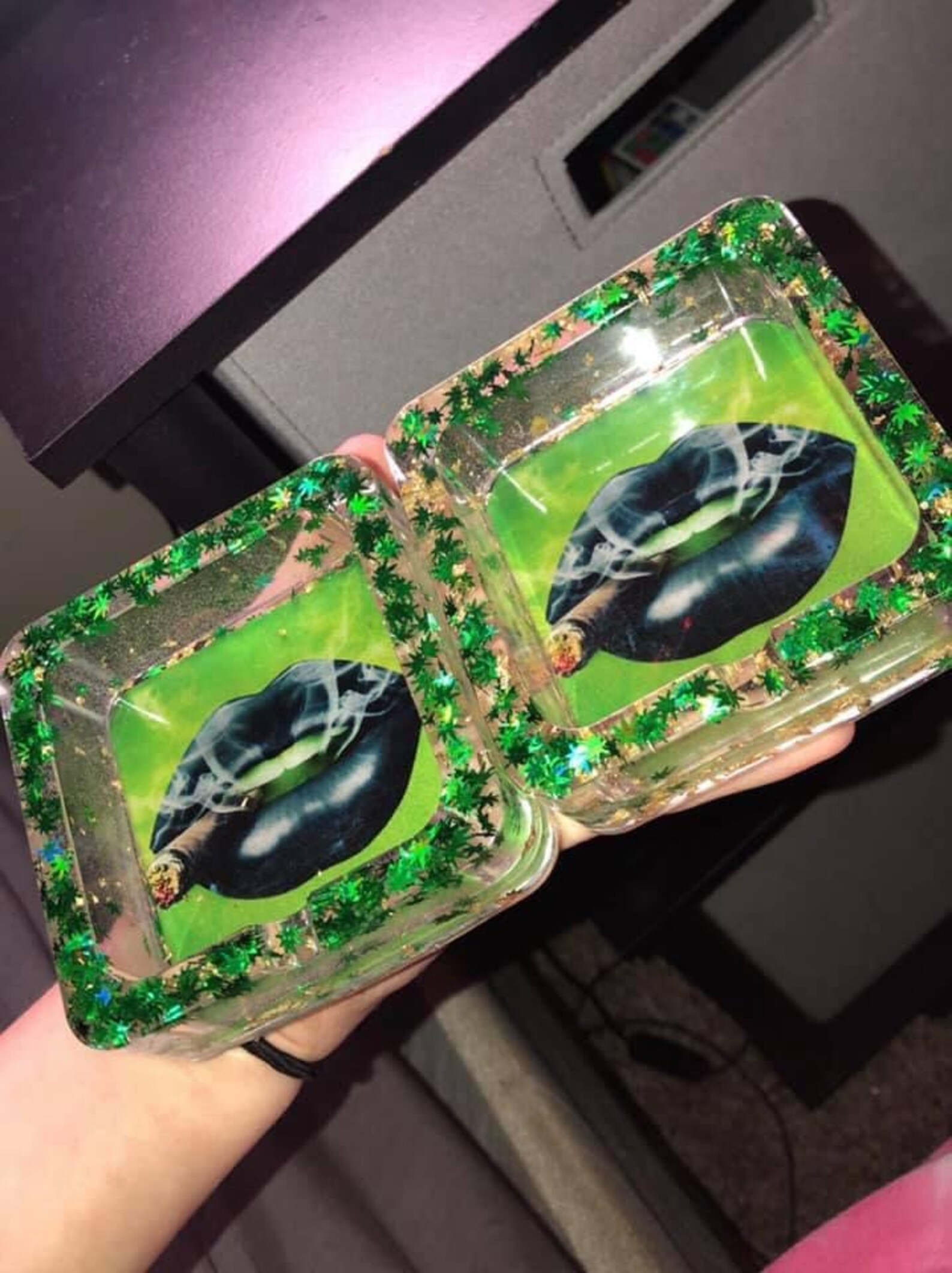 Custom resin ashtrays Etsy