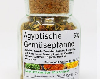 Ägyptische Gemüsepfanne 50g im Glas Gewürzkontor München