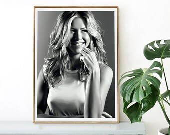 Actress Jennifer Aniston FC00243 Art Print Poster A4 A3 A2 A1 
