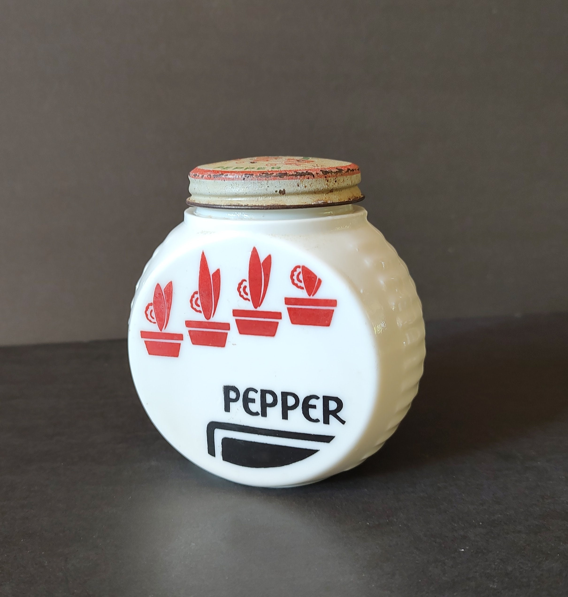 Victorian Milk Glass Shaker (JEF) Victorian Milk Glass Shaker (JEF)