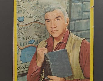 Lorne Greene Ben Cartwright Ponderosa Bonanaza TV Memorabilia Schaarse reclame