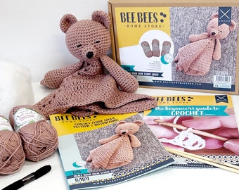 Kit de crochet DIY Baby Teddy Lovey By BeeBees Homestore
