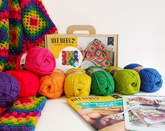 DIY Crochet Your Own Blanket Home Decor Craft Kit