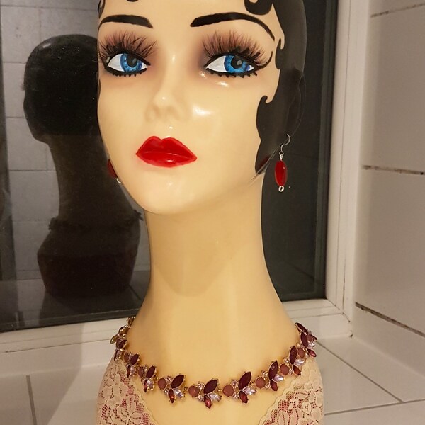 Hand Painted "Betty" 1920's Style Mannequin Head