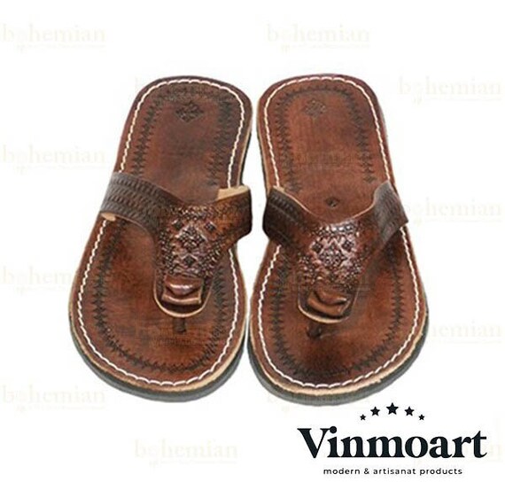 Chanclas de cuero sandalias de cuero vintage sandalias de