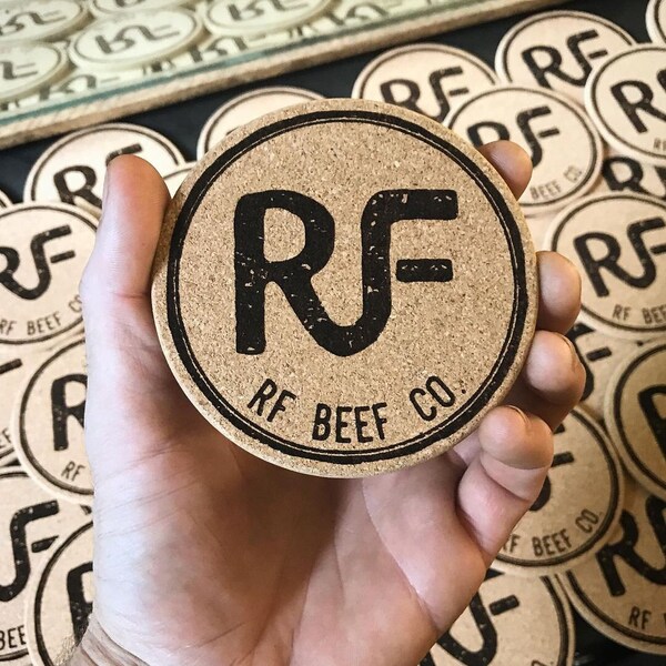 Custom Cork Coasters | Any Artwork, Logo or Text | Monogramming, Business Branding, Cute Images | Laser Engraved Kitchen/Bar Wear