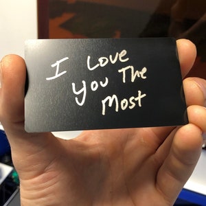 Affirmation artistique en métal personnalisée - Cadeau romantique unique pour partenaire