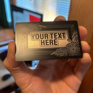 Metall Ihr Text hier Textschild, jedes Logo oder jeder Text eingraviert Personalisierte benutzerdefinierte Notiz Andenken Business Label Identifikationsliste Flash Karte