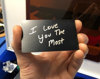 Custom Metal Affirmations Message | Personalized Romantic Gift for Boyfriend/Girlfriend/Husband/Wife, Any text or artwork!