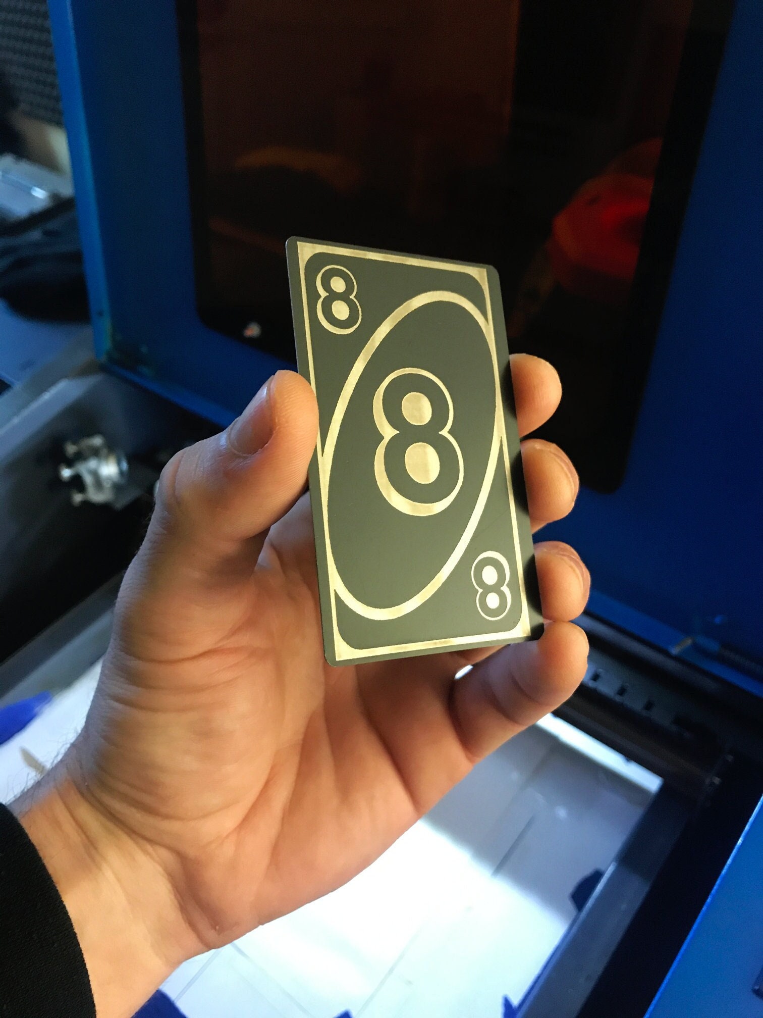 Uno Reverse  Custom Metal Credit Card