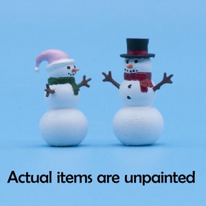 HO Scale Snowmen - Unpainted