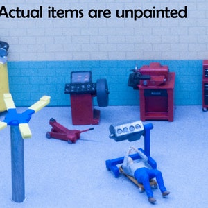 HO Scale Auto Repair Props - unpainted