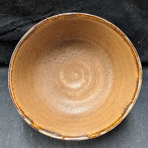 Small Brown Metallic Green Bowl