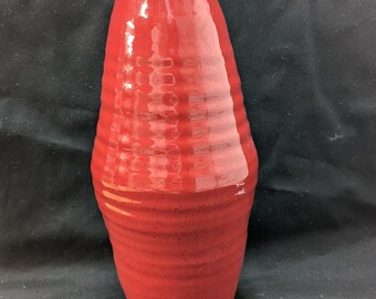 Tall Red Vase