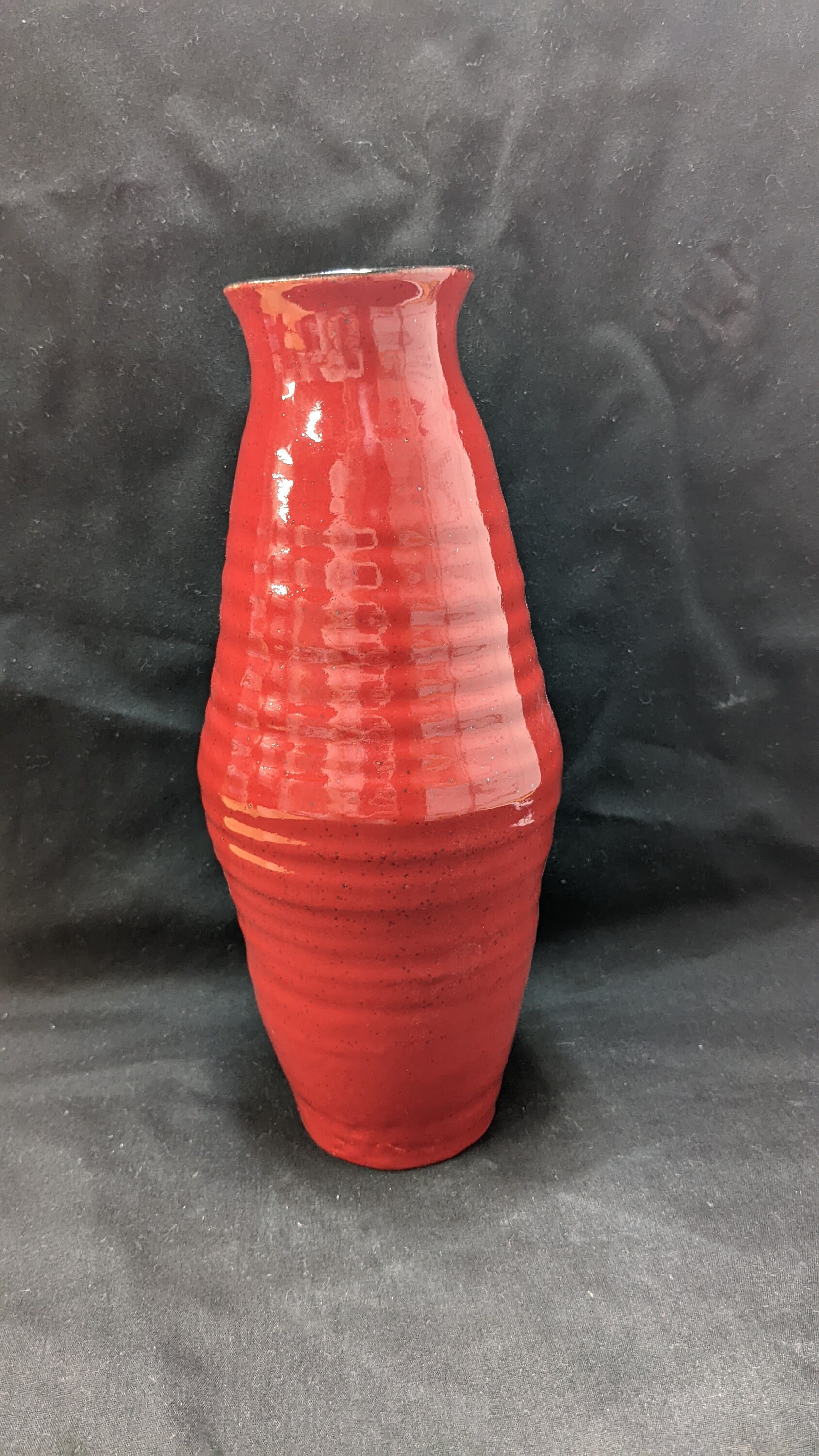 Tall Red Vase Etsy