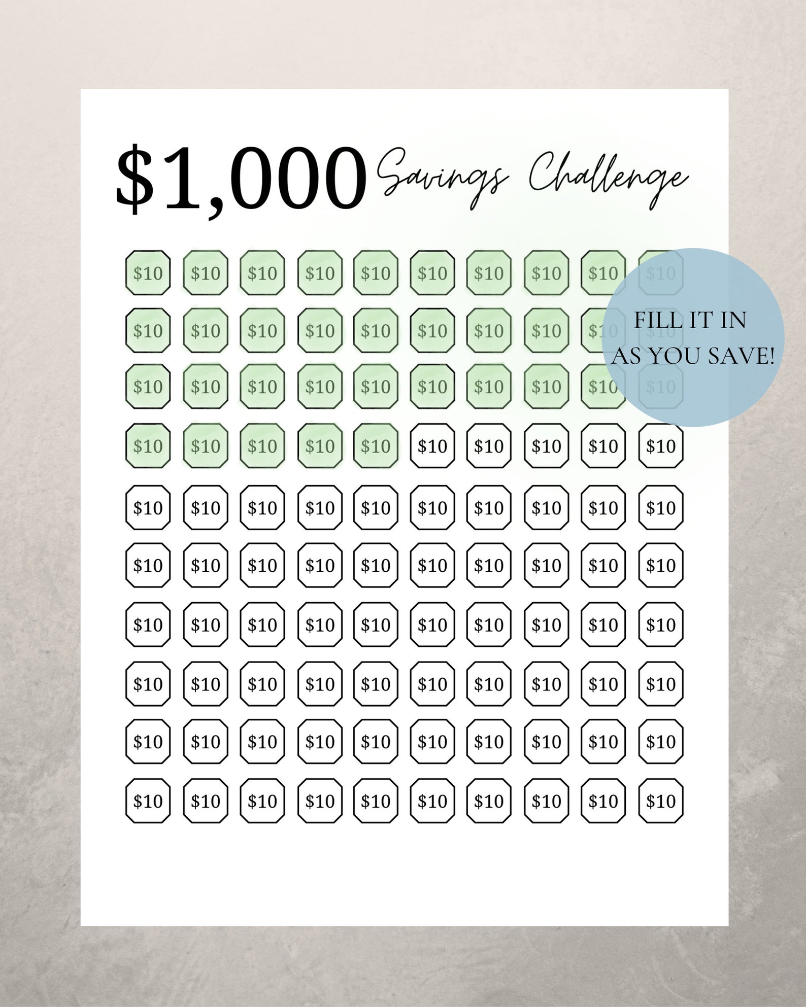 1000-money-savings-challenge-savings-tracker-printable-etsy