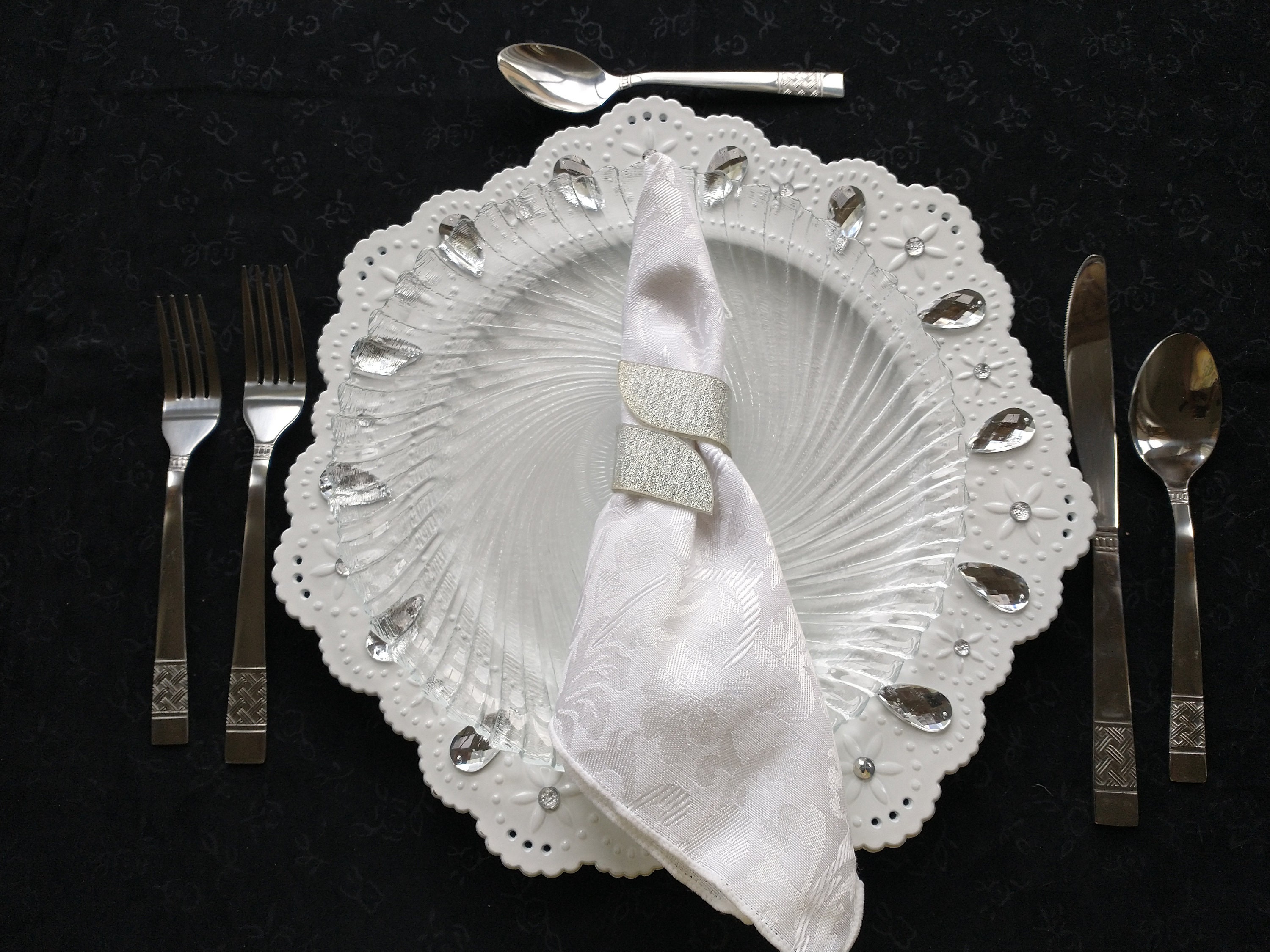 Elegant Chargers Set of 6 Weddings Banquets Anniversaries Etsy