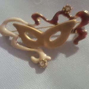 Vintage Mardi Gras Brooch