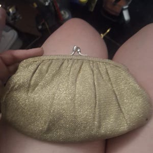 Vintage Gold Sparkly Clutch/Coin Purse