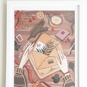 Poster Autumn, Herbst-Illustration
